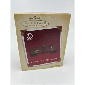 Hallmark Ornament  2005 LIONEL NO. 714 BOXCAR New